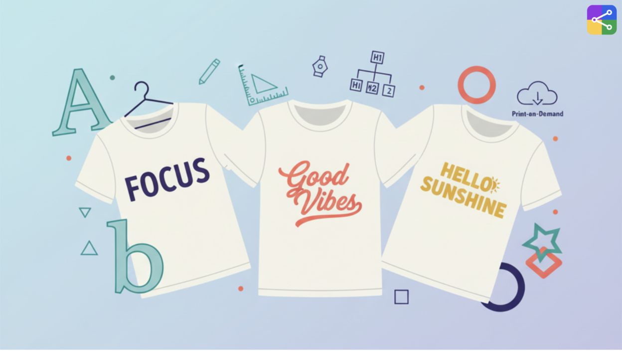 Choose the Right Fonts & Typography for T-Shirt Designs