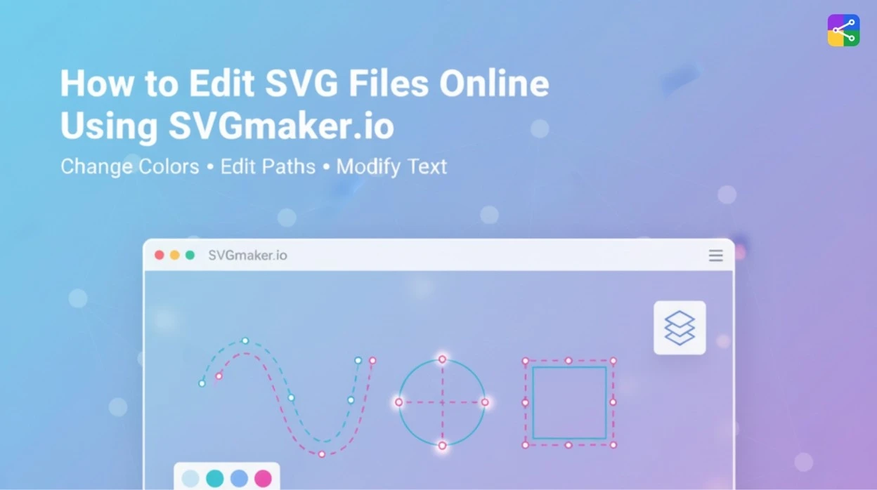 How to Edit SVG Files Online (Change Colors, Paths, and Text Easily) Using SVGMaker