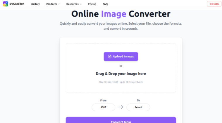 Converter page interface
