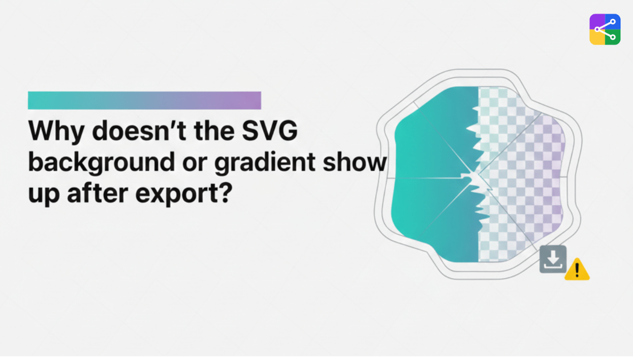 Why Doesn't the SVG Background or Gradient Show Up After Export?