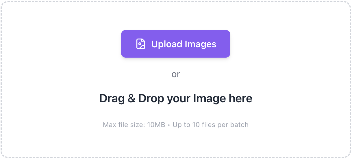 Upload image file step